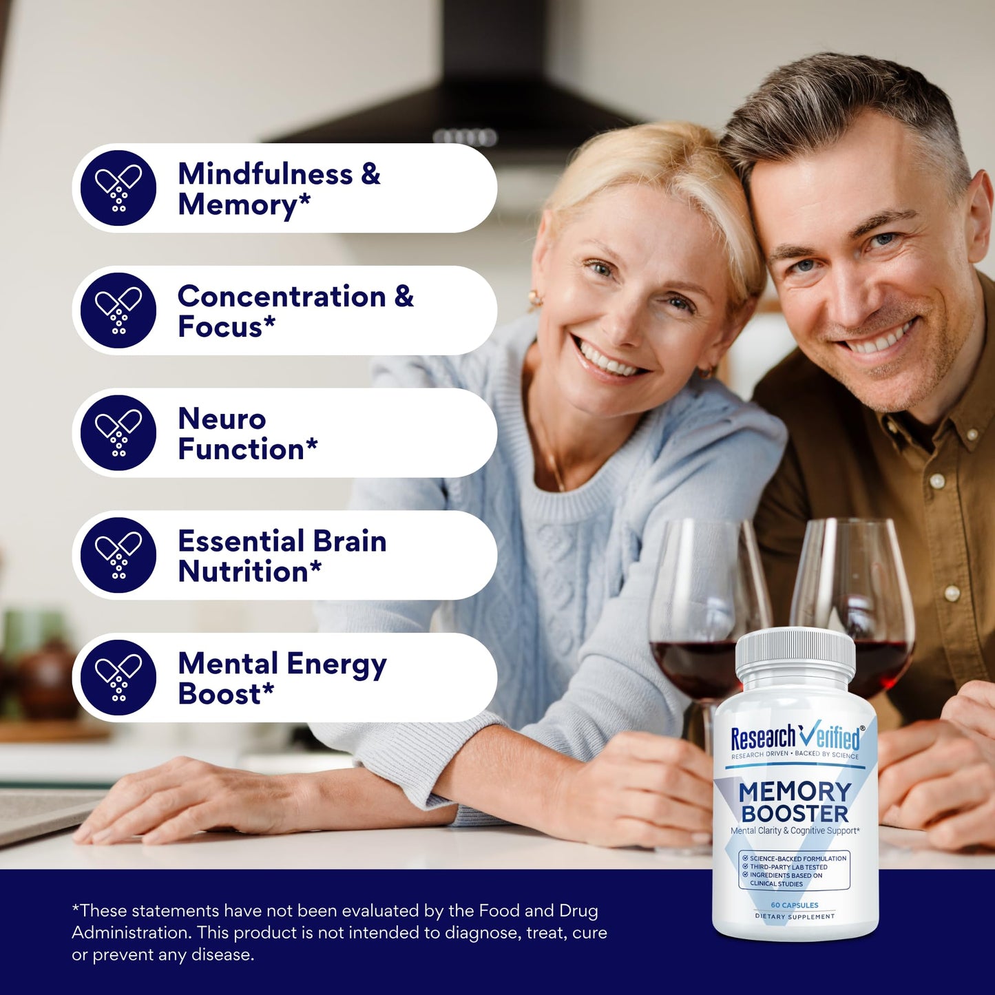 Research Verified Memory Booster Capsule 60 Count