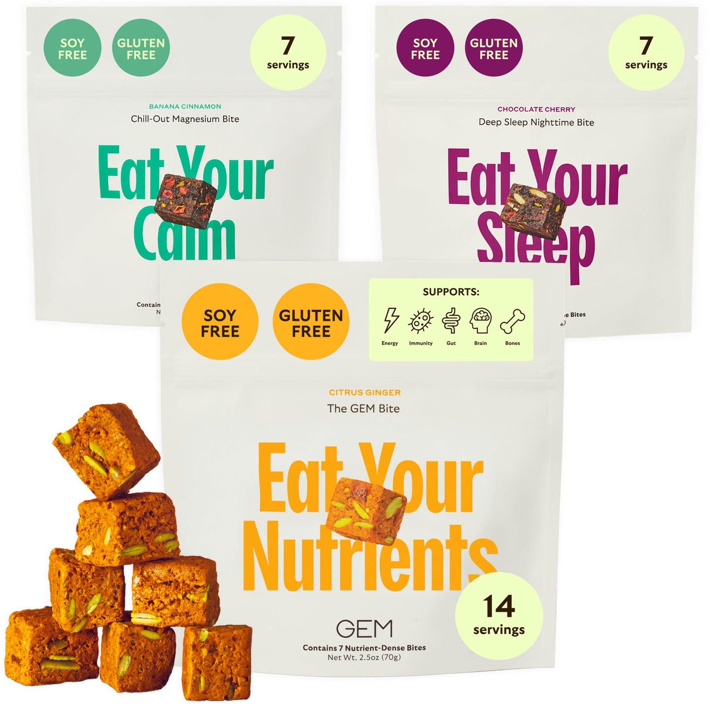GEM Bite Complete Routine Variety Pack Chewables Pack of 28