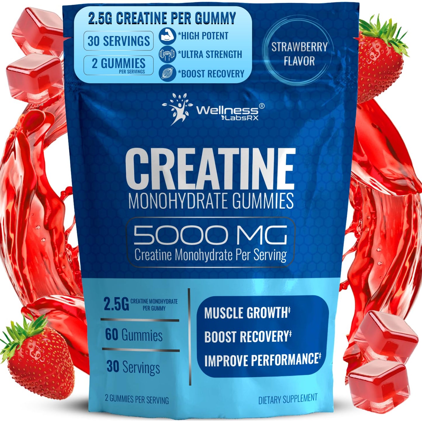 WELLNESS LABSRX Creatine Monohydrate Gummy 60