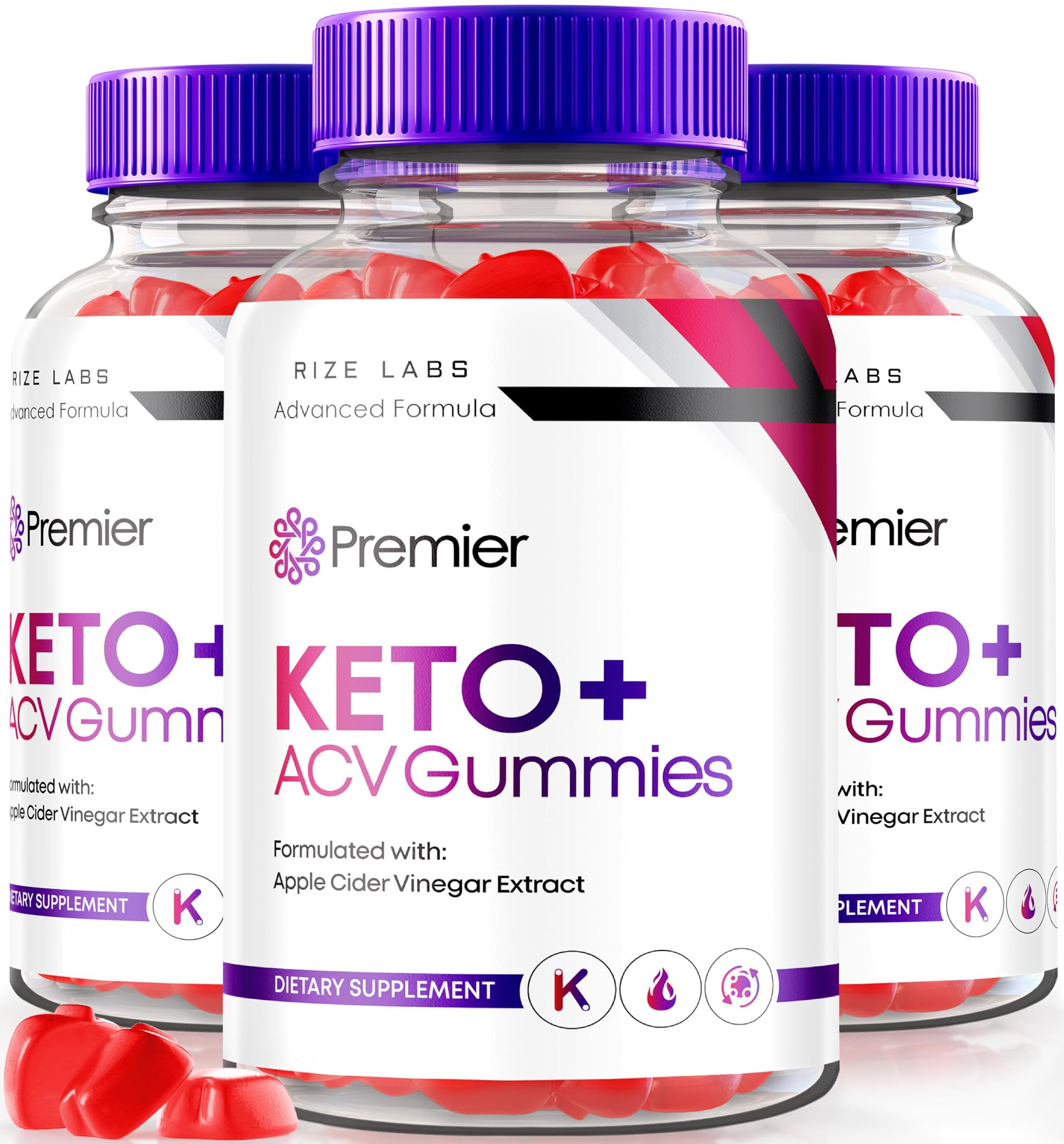 Rize Labs Premier Keto ACV Gummies, 180 Count