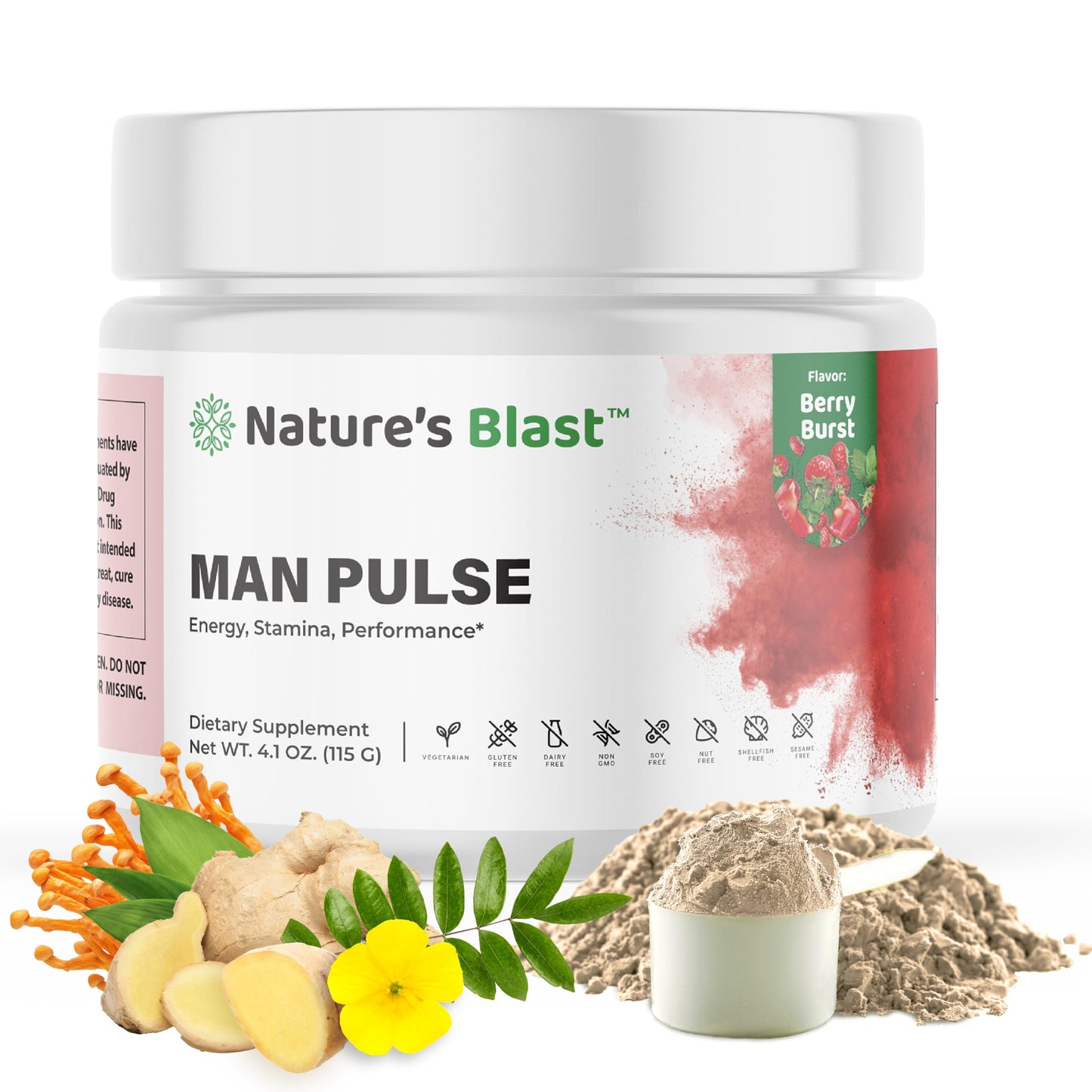 NATURES BLAST Man Pulse Powder 3.67 Ounce