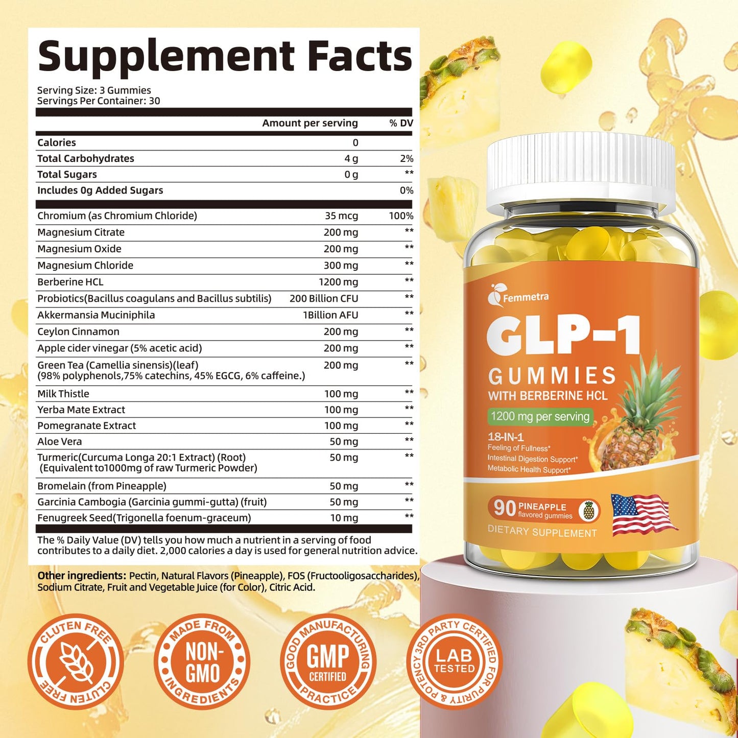 Femmetra GLP-1 Support Capsule 120 Count