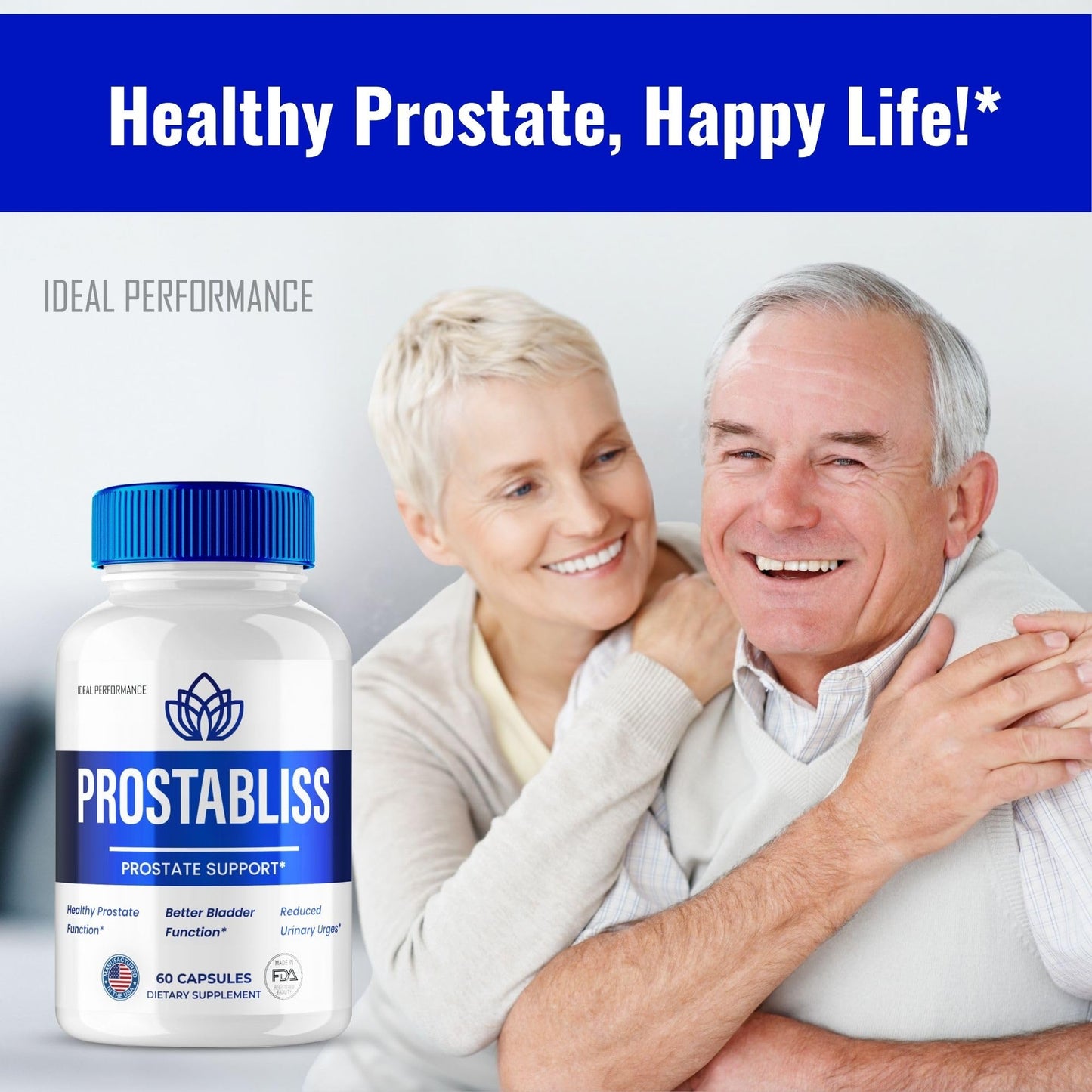 IDEAL PERFORMANCE ProstaBliss Prostate Capsules, 60 Count