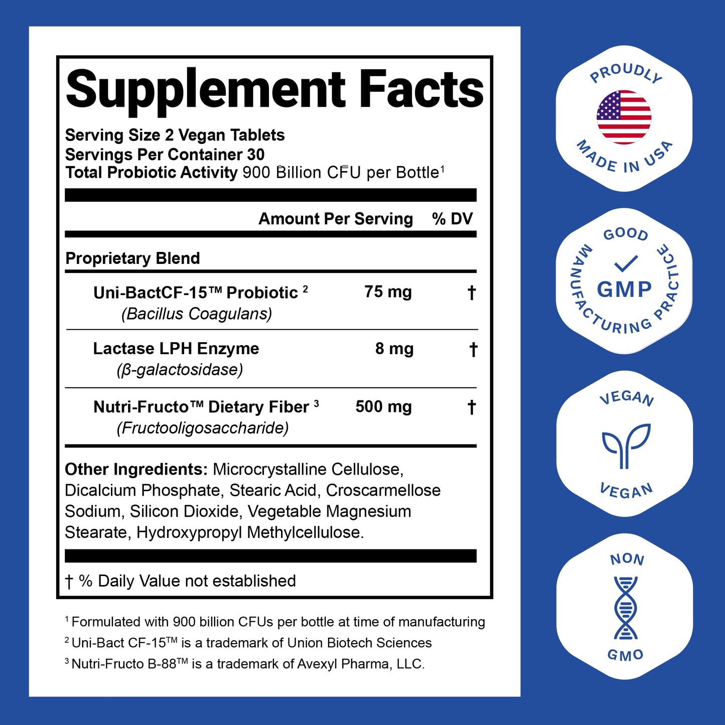 Nutrition Essentials Probiotics with Lactase Enzyme & Prebiotic Fiber for Digestive Health, 180 Tablets