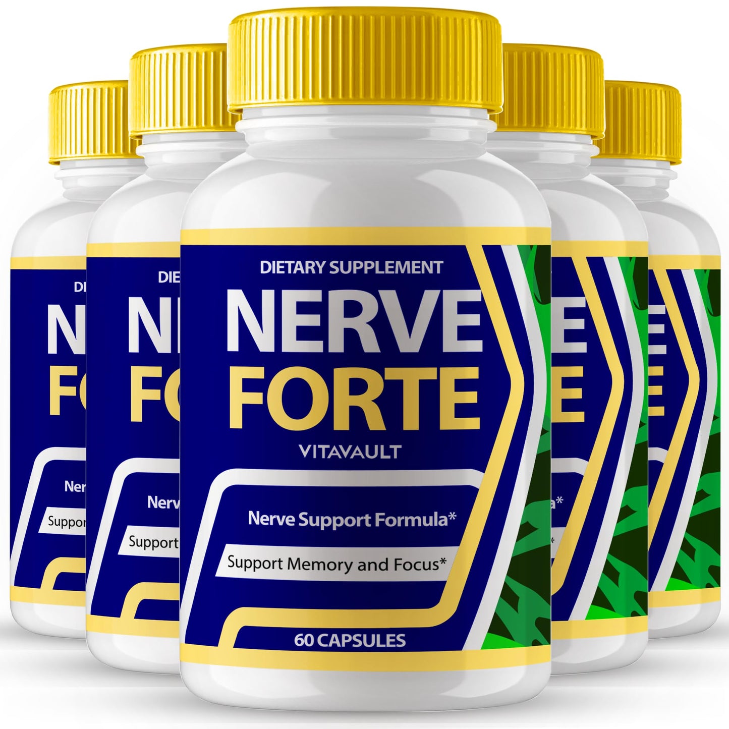 Vitavault Nerve Forte Brain Supplements Capsules, 300 Count