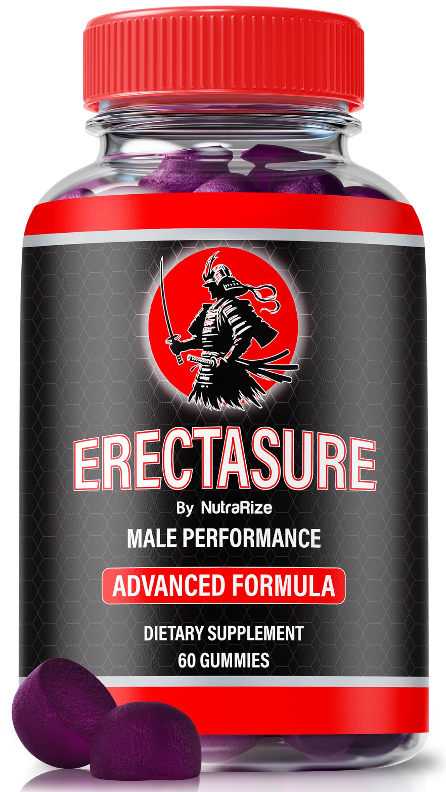 NutraRize Erectasure Gummies for Men – Official ME Formula with Natural Blend to Support Male Energy, Stamina & Performance, 60 Gummies
