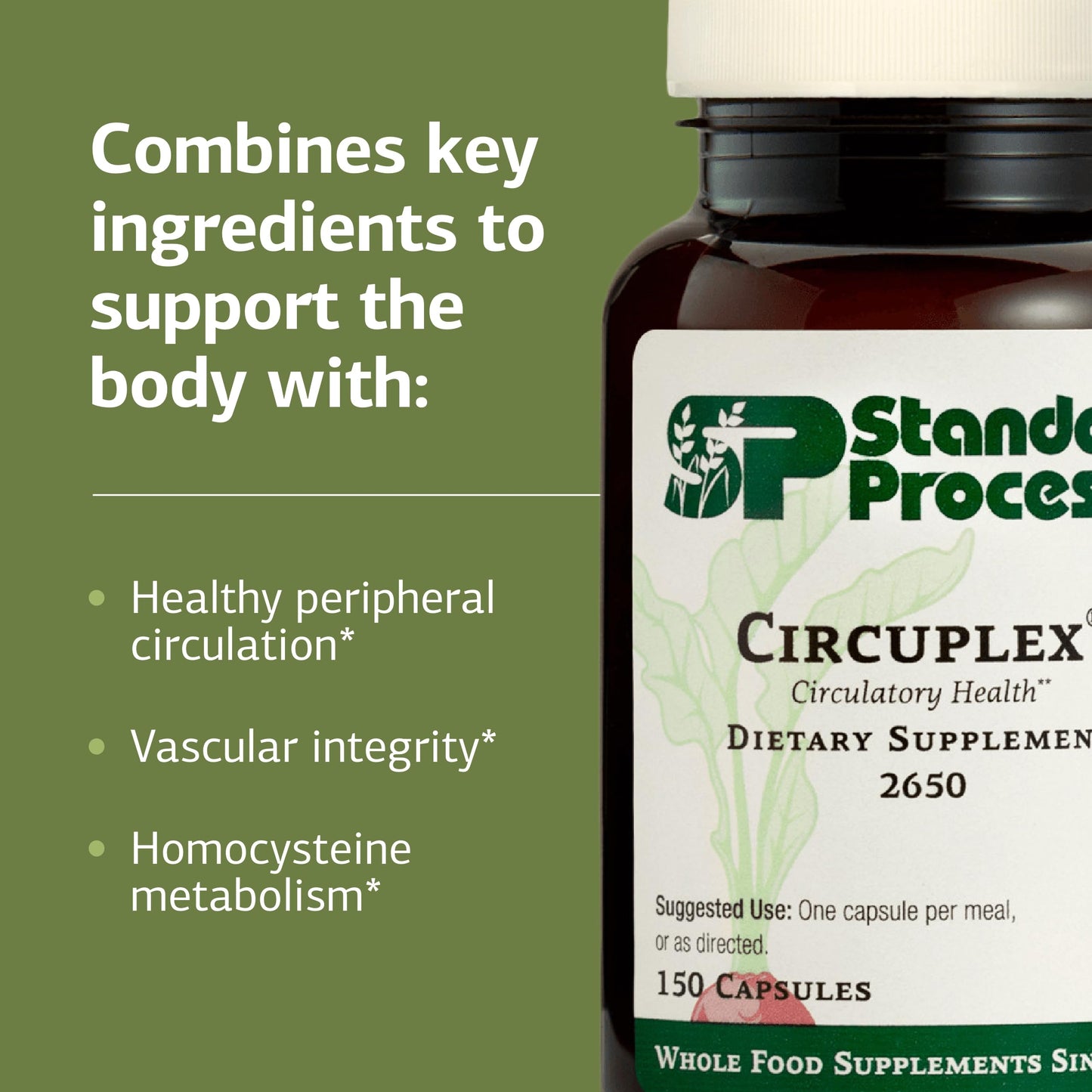 Standard Process Inc. Circuplex Vascular & Nervous System Support 150 Capsules