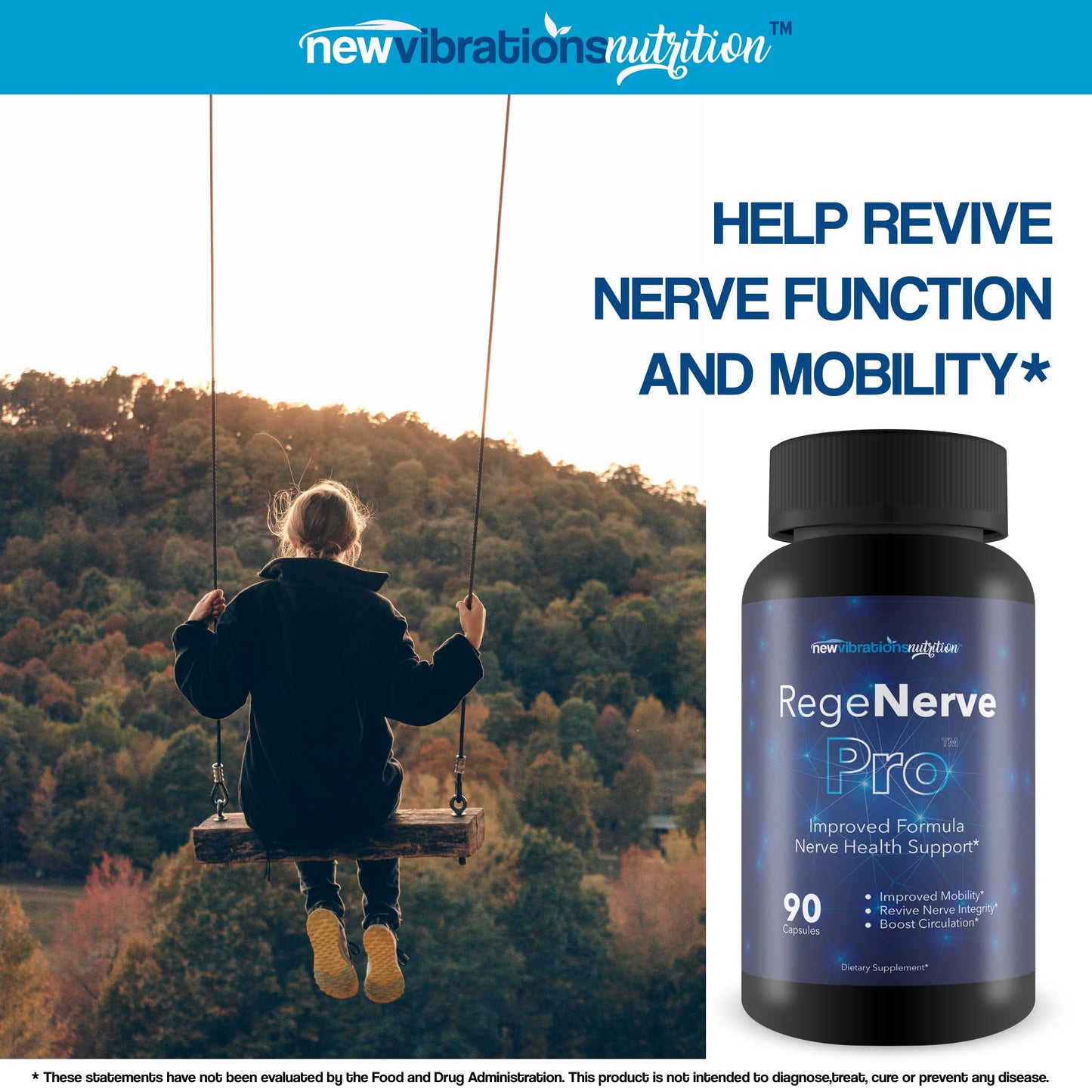 New Vibrations Nutrition RegeNerve Pro Capsule 90 Count