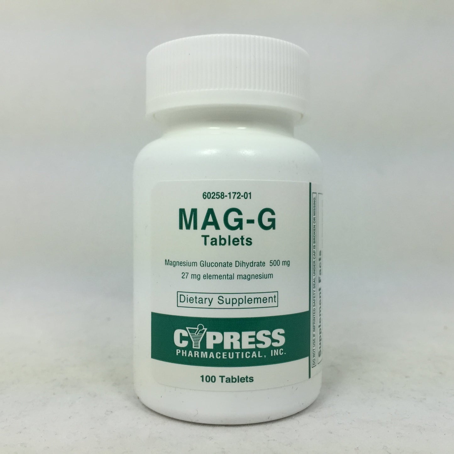 Lija Mag-G Magnesium Gluconate Dietary Supplement Tablets, 100 Count