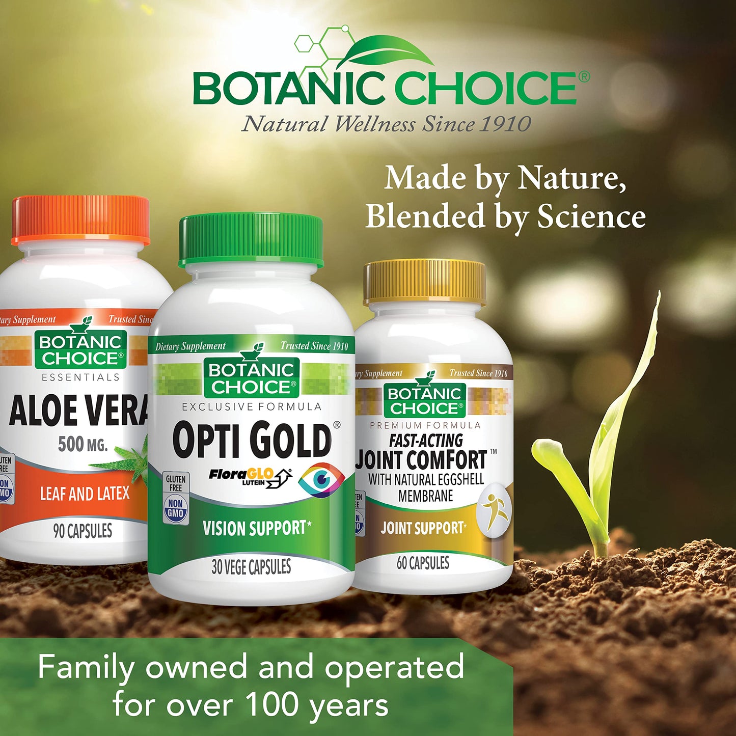 Botanic Choice Opti Gold Vision Eye Health Support Capsules 30 Count