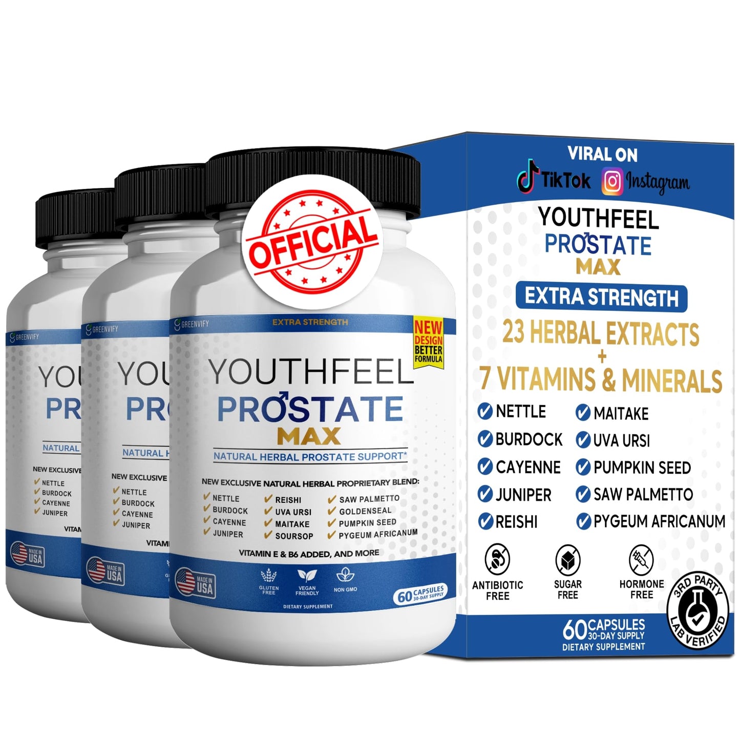GREENVIFY Youthfeel Prostate Max Capsules 180