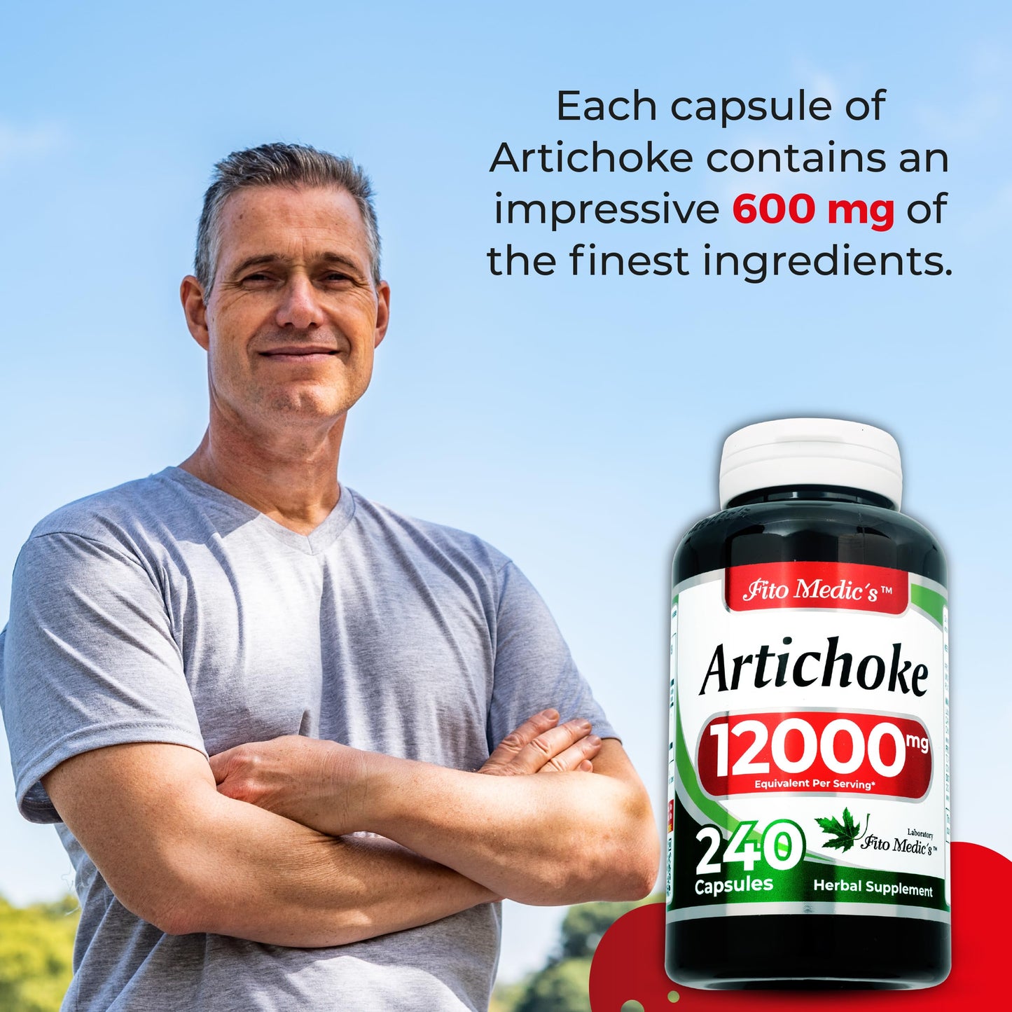 FITO MEDIC'S Artichoke Capsules 240 Count