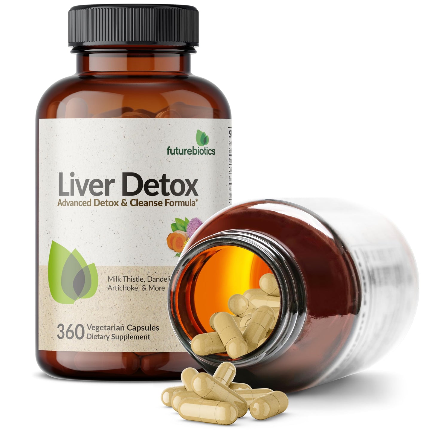 Futurebiotics Liver Detox Advanced Detox & Cleanse Formula, Non-GMO, 360 Capsules