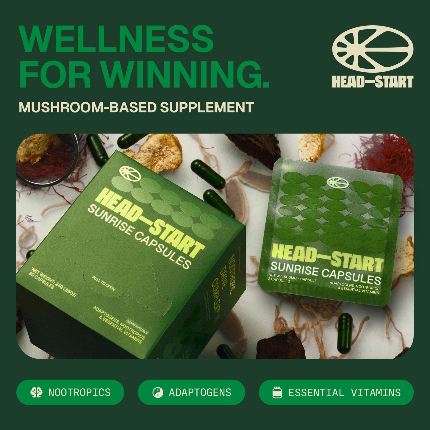 HEAD-START Sunrise Capsules 30 Capsules