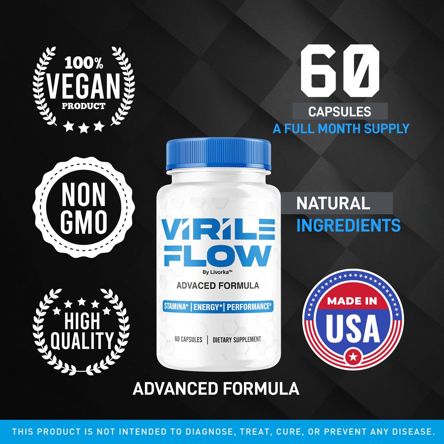 LIVORKA Virile Flow for Men Capsule 300 Capsules