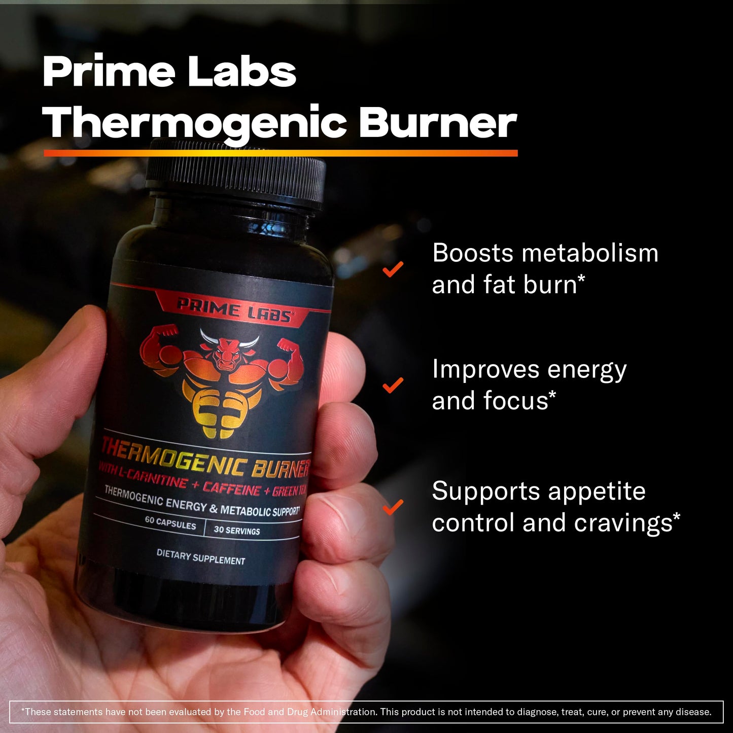 Prime Labs Thermogenic Fat Burner for Men Capsule 60 Count