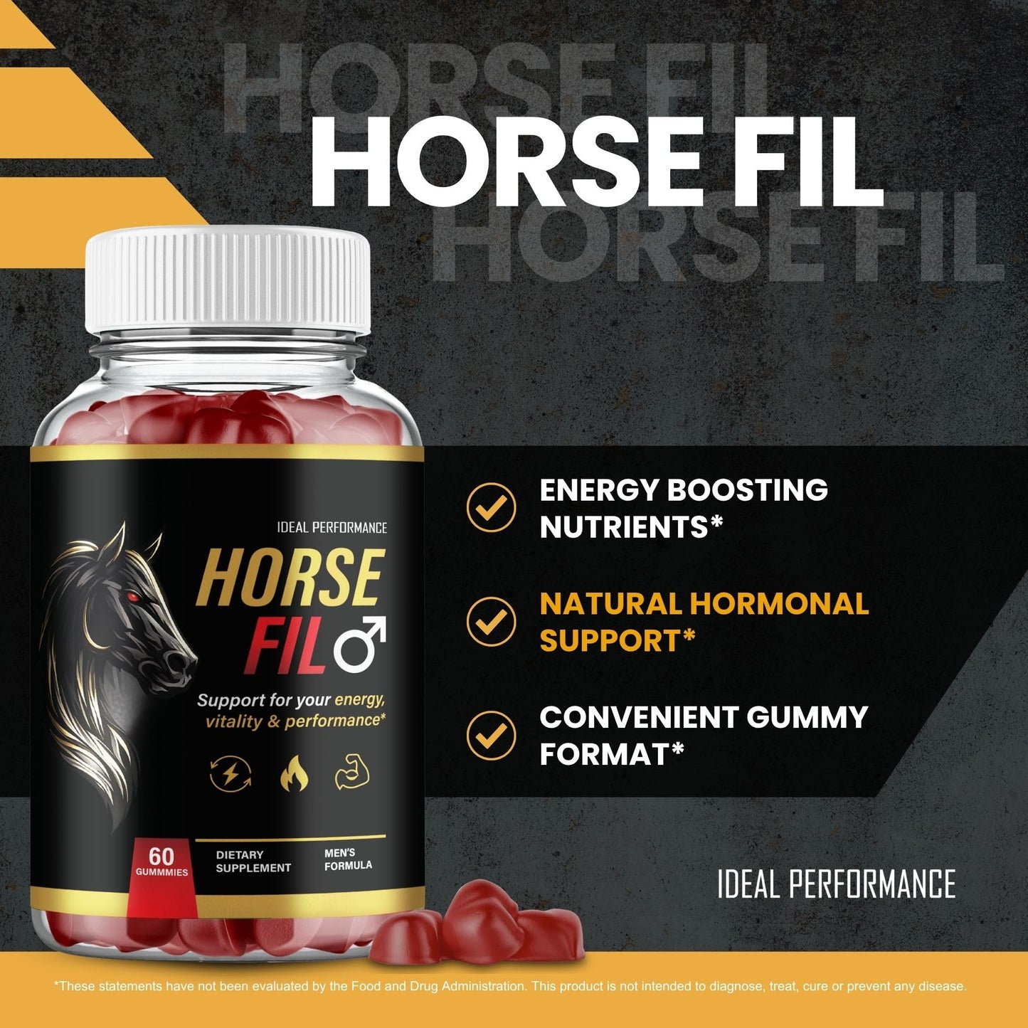 IDEAL PERFORMANCE Horse Fil Gummies 300 Count