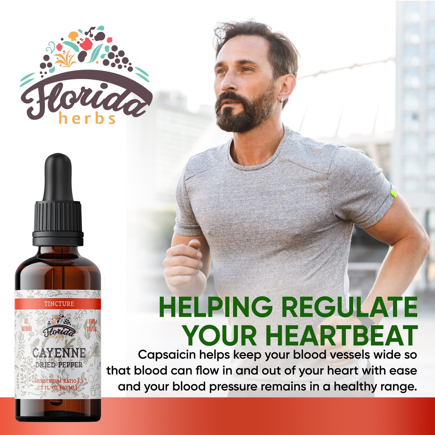 Florida Herbs Cayenne Tincture Extract, 2 Capsules