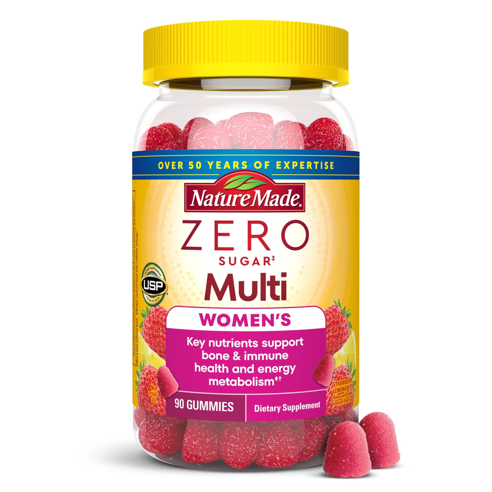 Nature Made Zero Sugar Multivitamin Women's Gummies 90 Count
