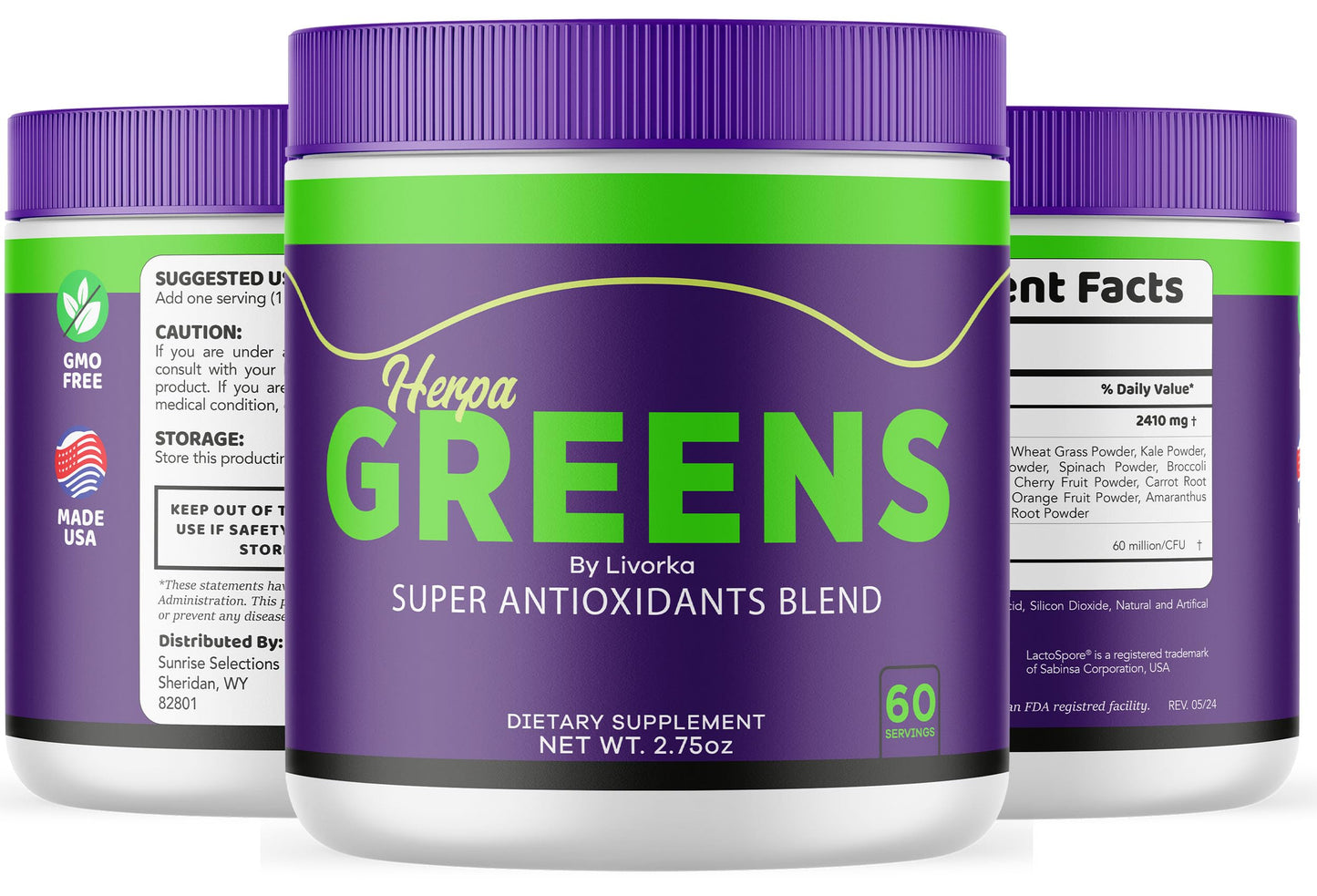 LIVORKA Herpa Greens Powder 9 Count