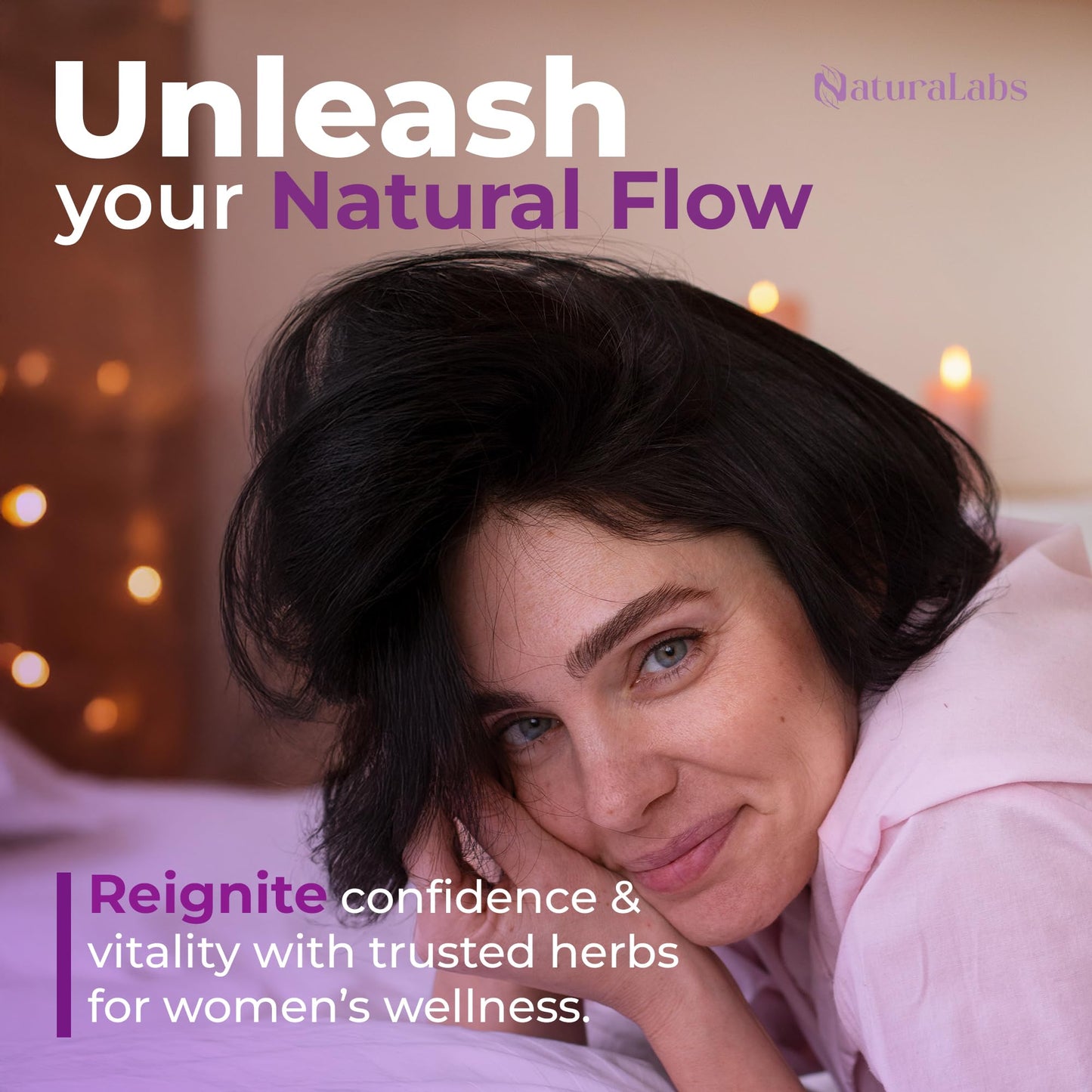 NATURALABS Female Libido Booster Capsules for Women Over 40 - Maca Root, Fenugreek, Ashwagandha, Zinc, L-Arginine - Libido, Energy, Mood Support, Hormone Balance - 60 Count