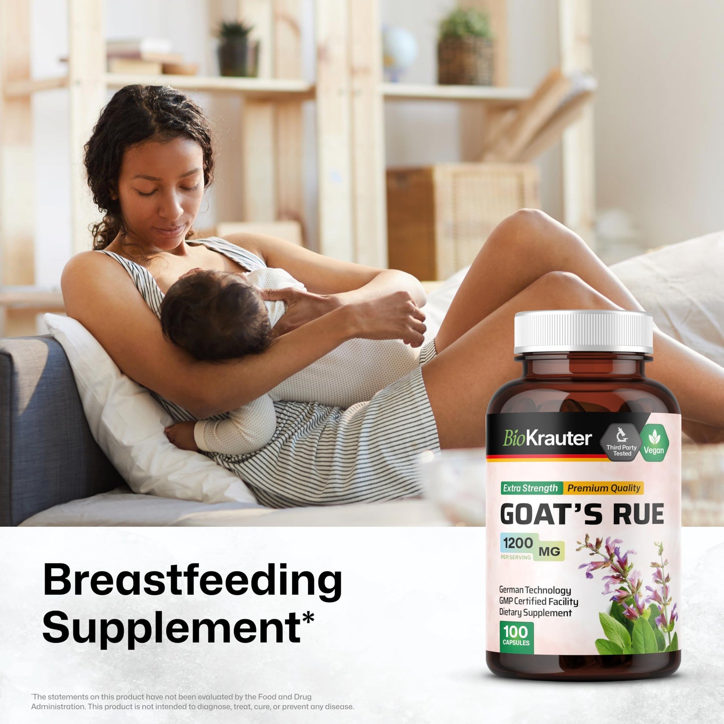 BIO KRAUTER Goats Rue for Breastfeeding 100 Capsules