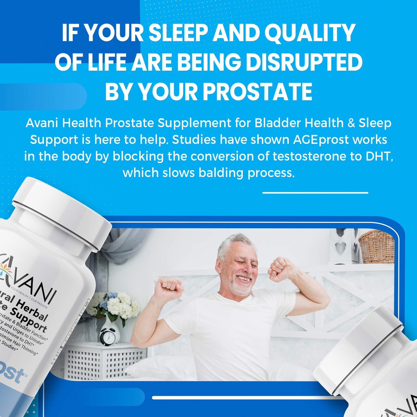 Avani Health Best Natural Herbal Prostate Health Support Capsule for Men, 30 Count