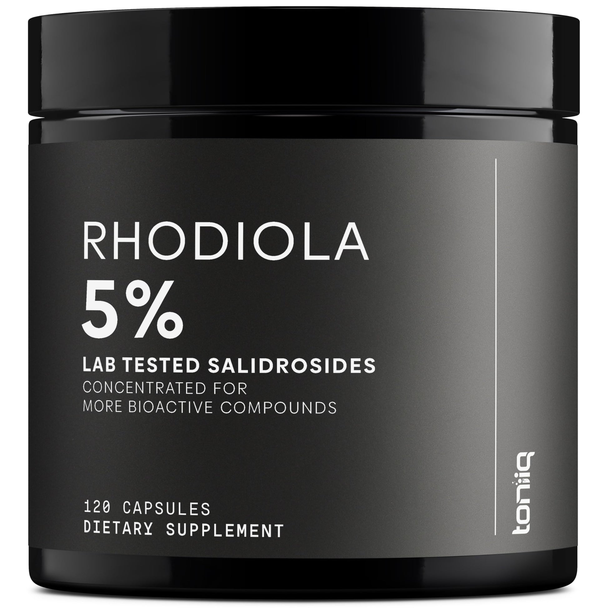 Toniiq Triple-Strength 600mg Rhodiola Rosea Capsules, 120 Count