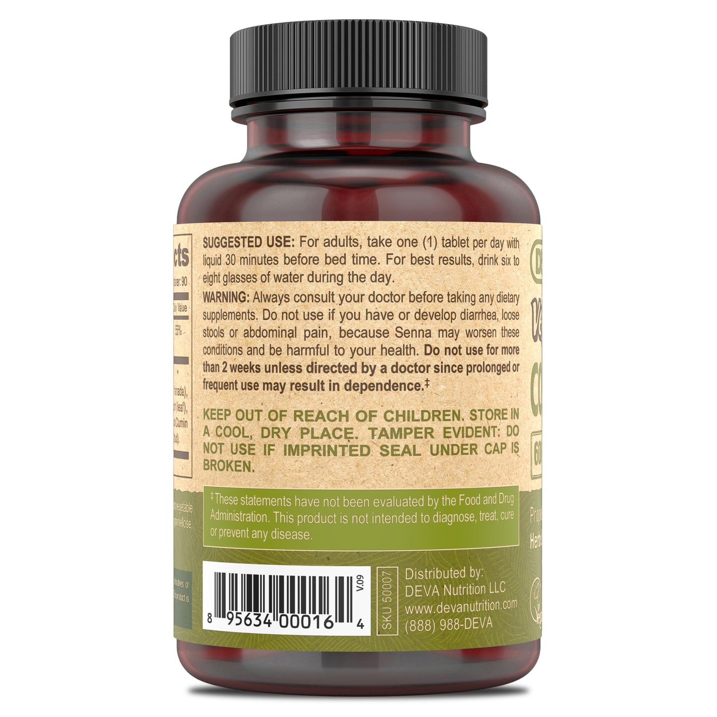 DEVA Vegan Colon Assist Tablets 90 Count