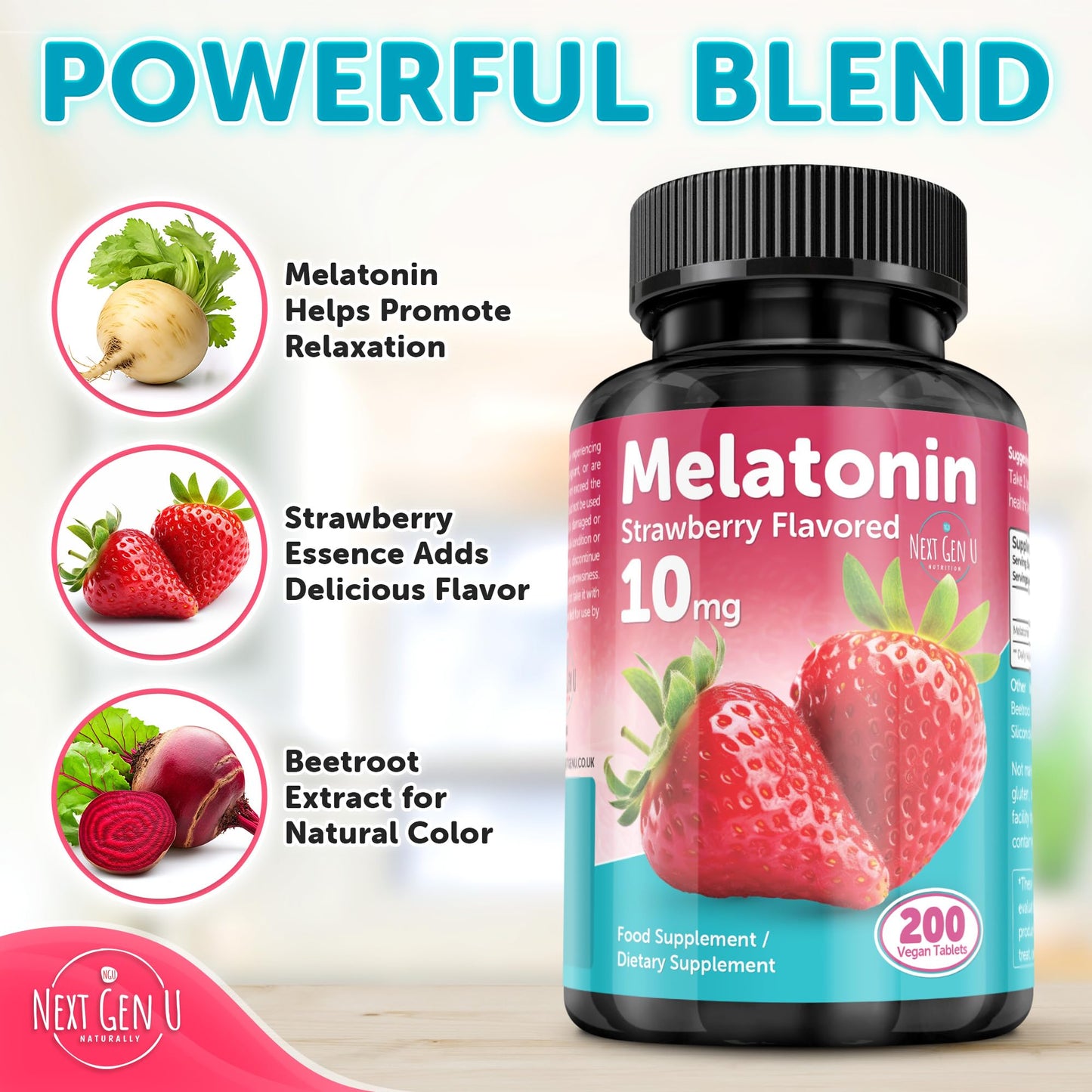 NGU Next Gen U Melatonin Tablets 200