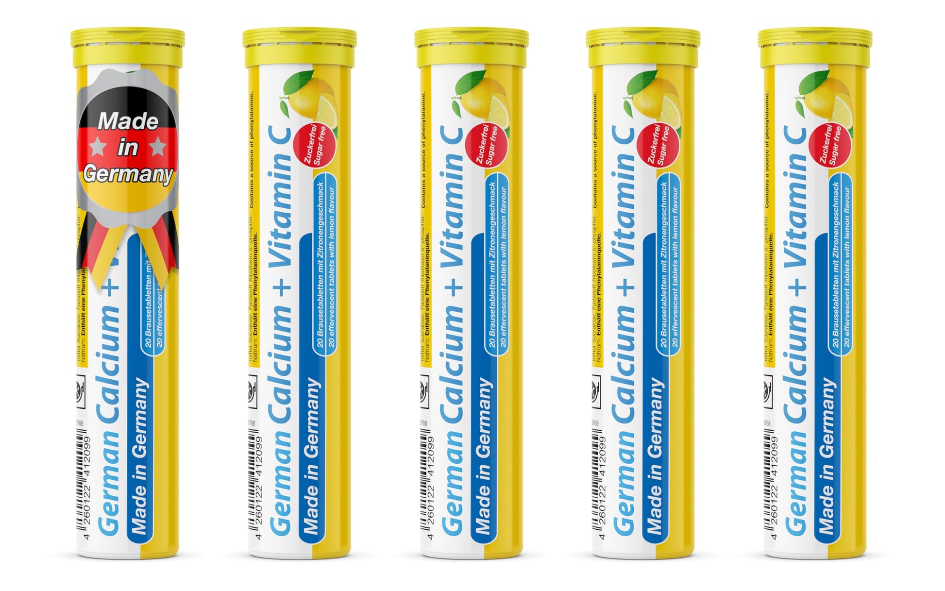 T&D German Calcium + VIT. C Tablets 100