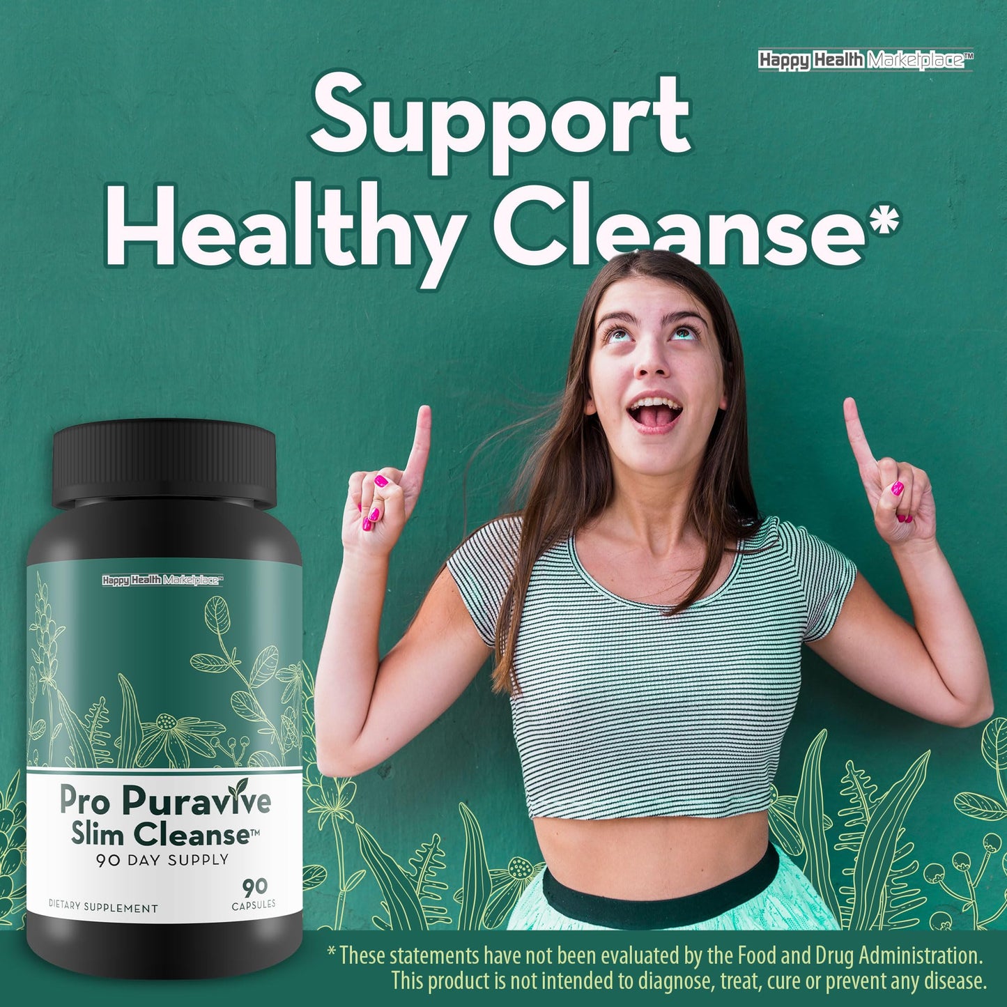 Happy Health Marketplace Pro Puravive Slim Cleanse 90 Capsules