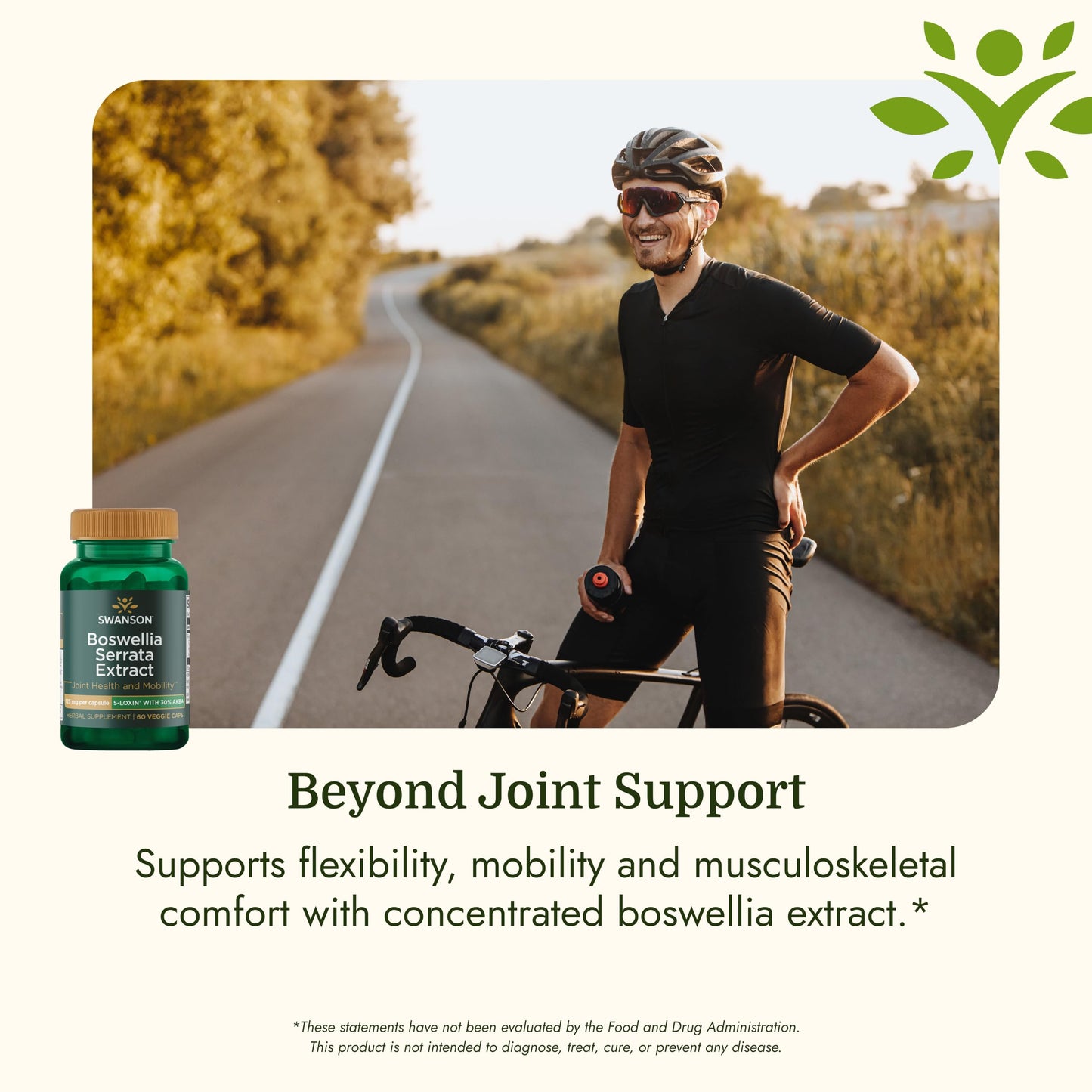 Swanson Boswellia Serrata Extract 125 mg Veggie Capsules, 120 Count