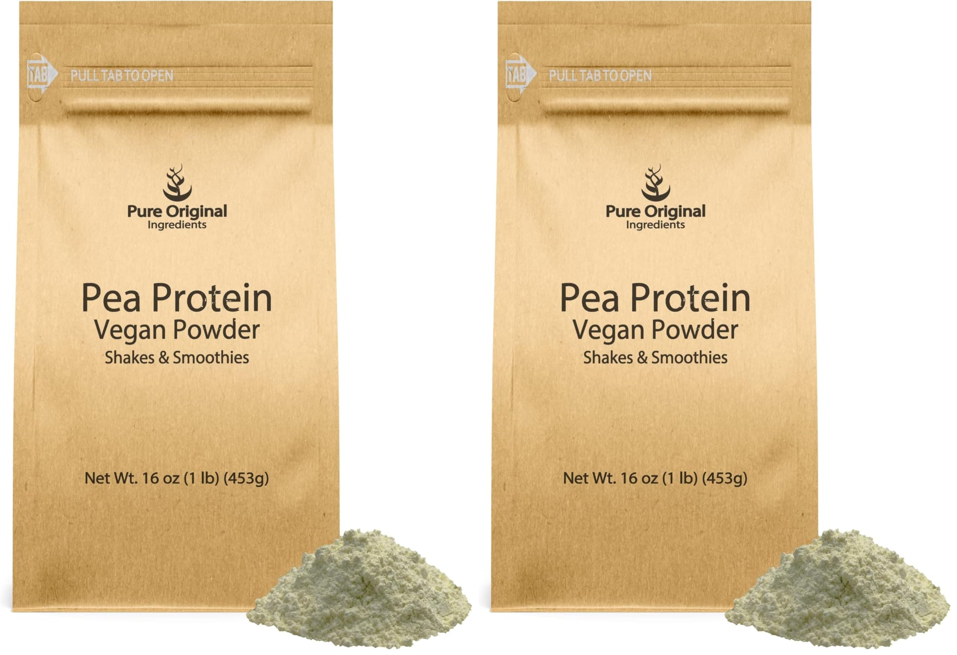 Pure Organic Ingredients Pea Vegan Protein Powder 32 Servings