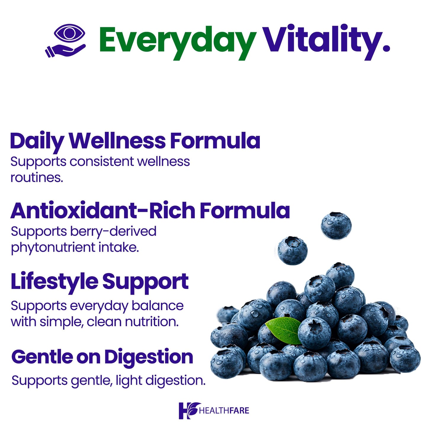 Healthfare Bilberry Supplement Capsules 200 Count