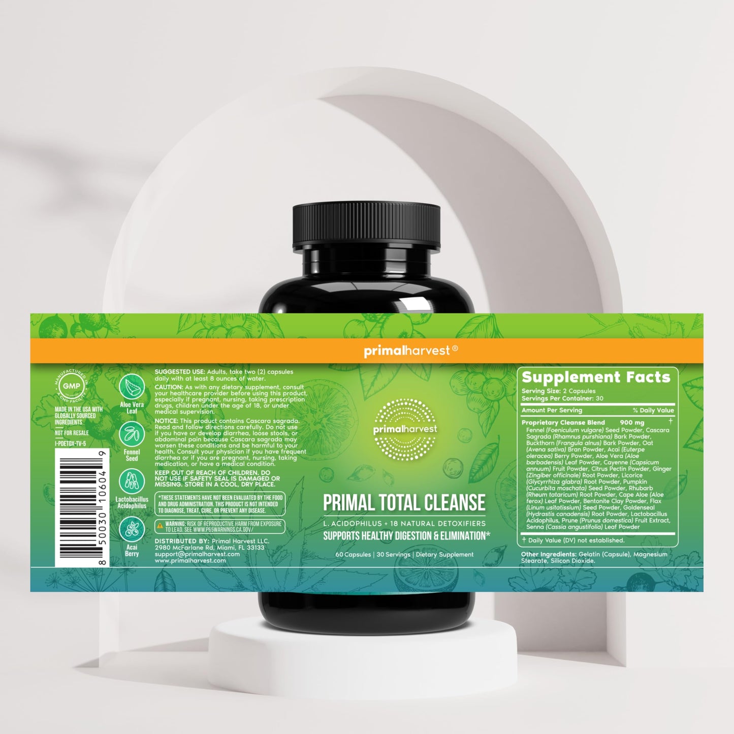 Primal Harvest Creatine Powder 2-Pack, 30 Servings Each