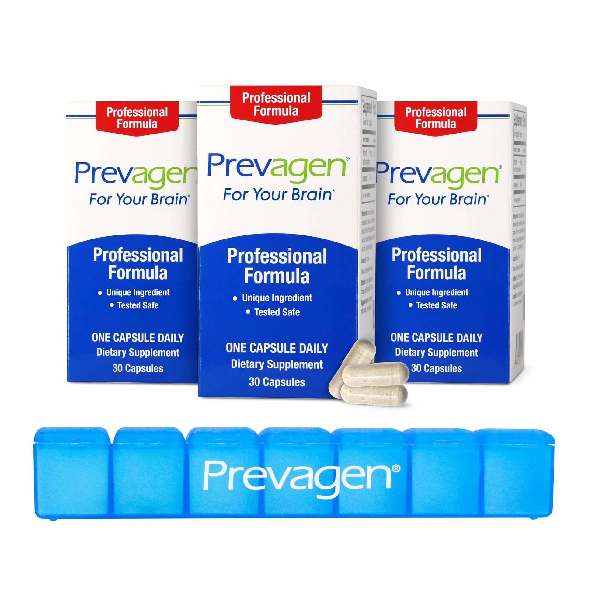 Prevagen Professional Formula with 7-Day Pill Minder 90 Capsules