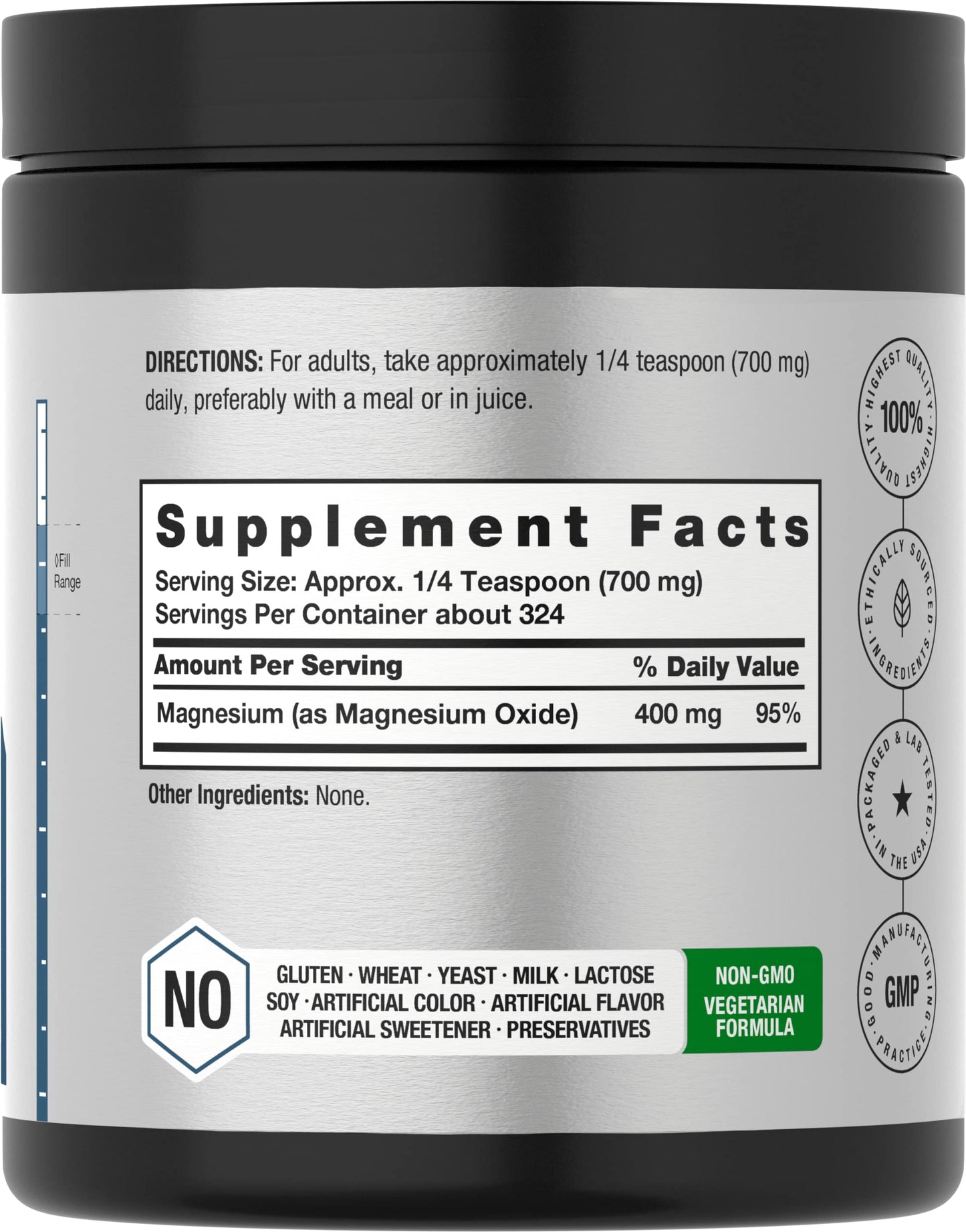 Horbäach Magnesium Oxide Powder, 8 oz