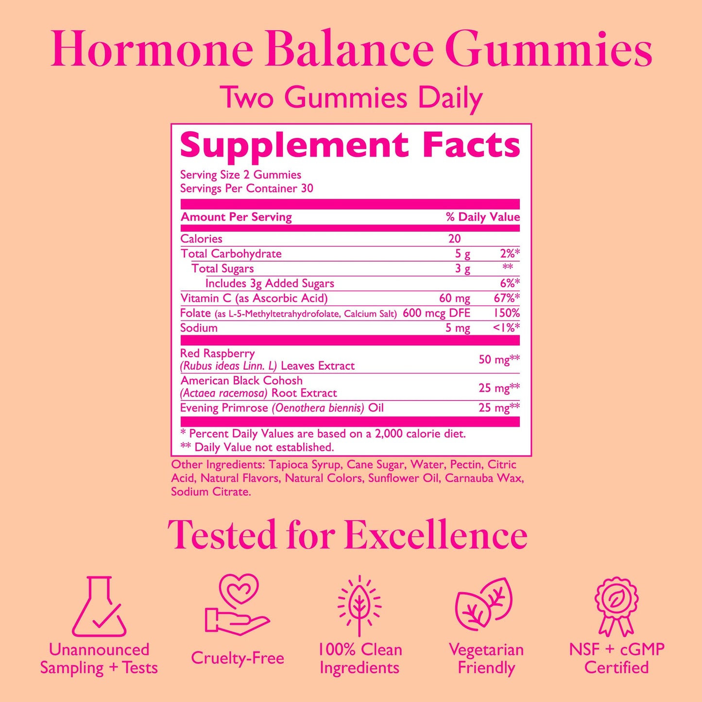 Amy Suzanne Hormone Balance Gummies for Women 60 Count