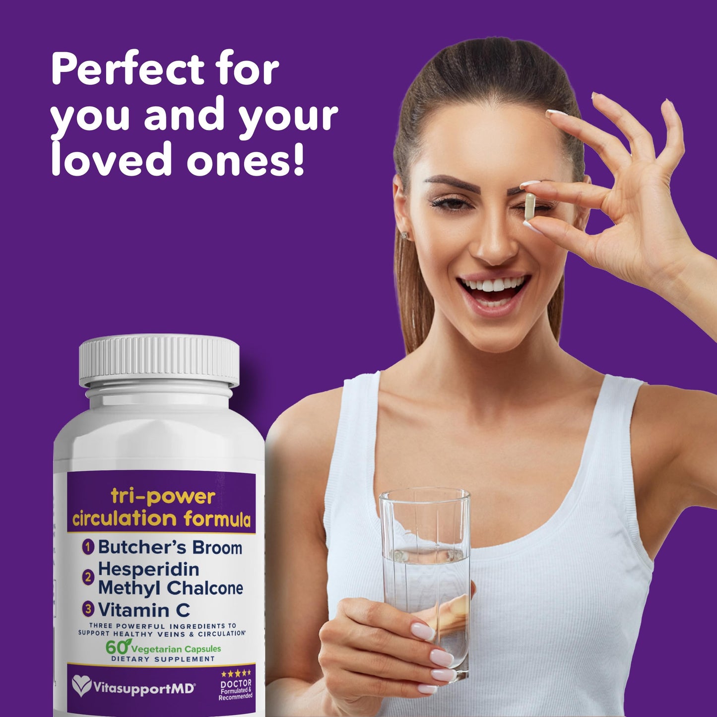 VITASUPPORTMD Tri-Power Circulation Formula 60 Capsules