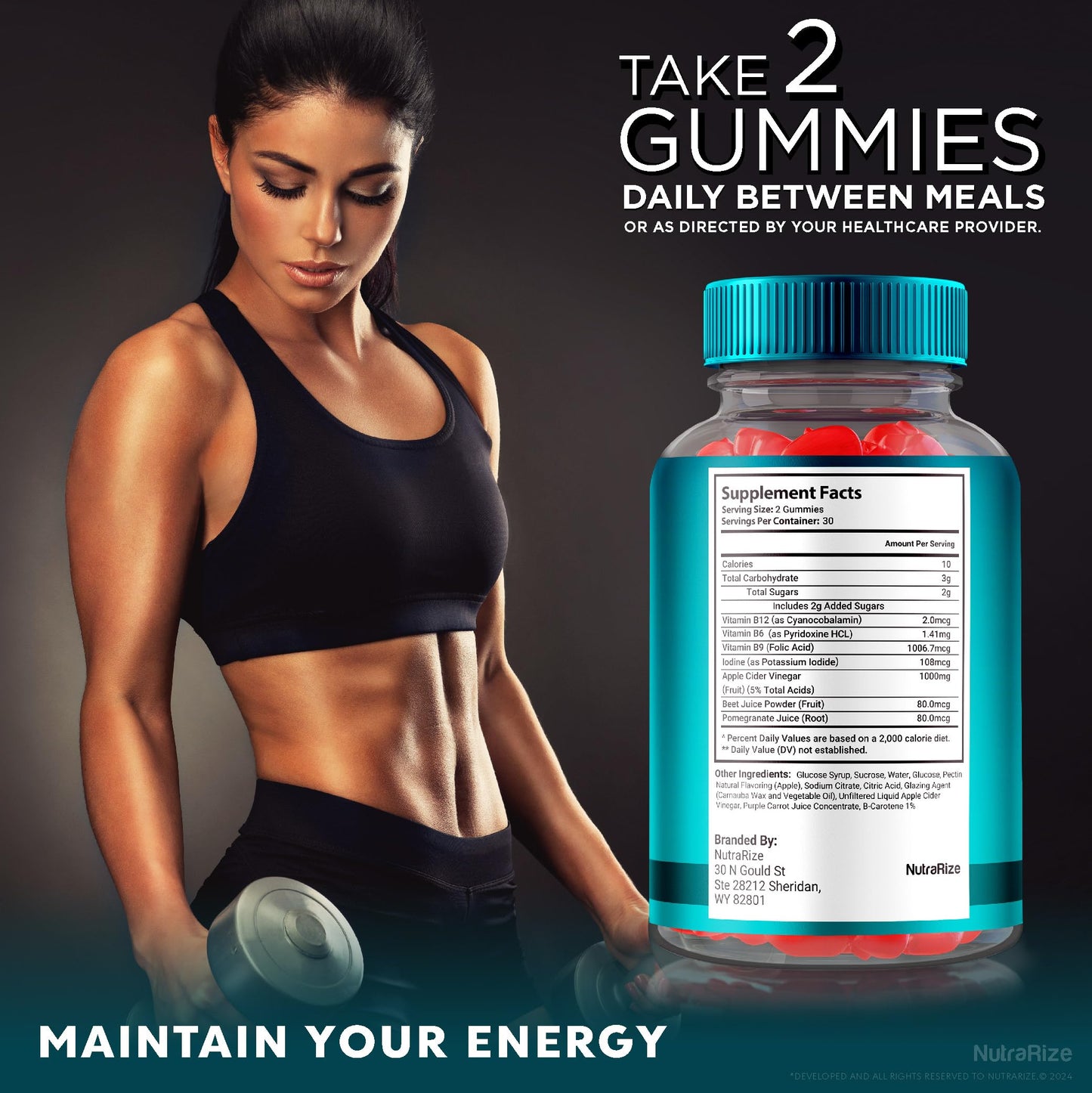 NutraRize Keto Rain ACV Gummies 180 Count