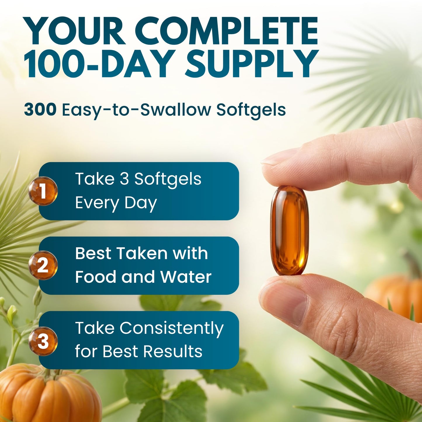 ECOSERENE Pumpkin Seed Oil with Saw Palmetto Softgels 300 Count