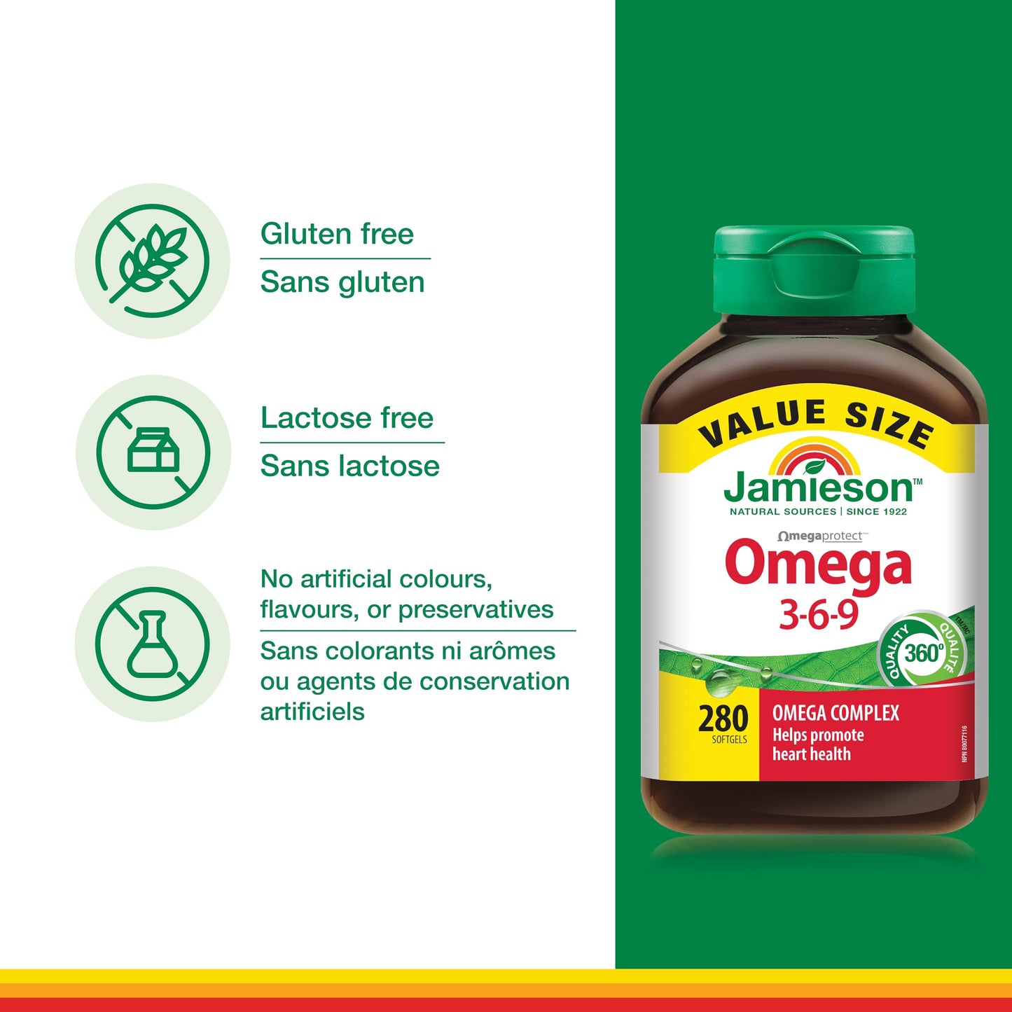 Jamieson Omega 3-6-9 Softgel 280