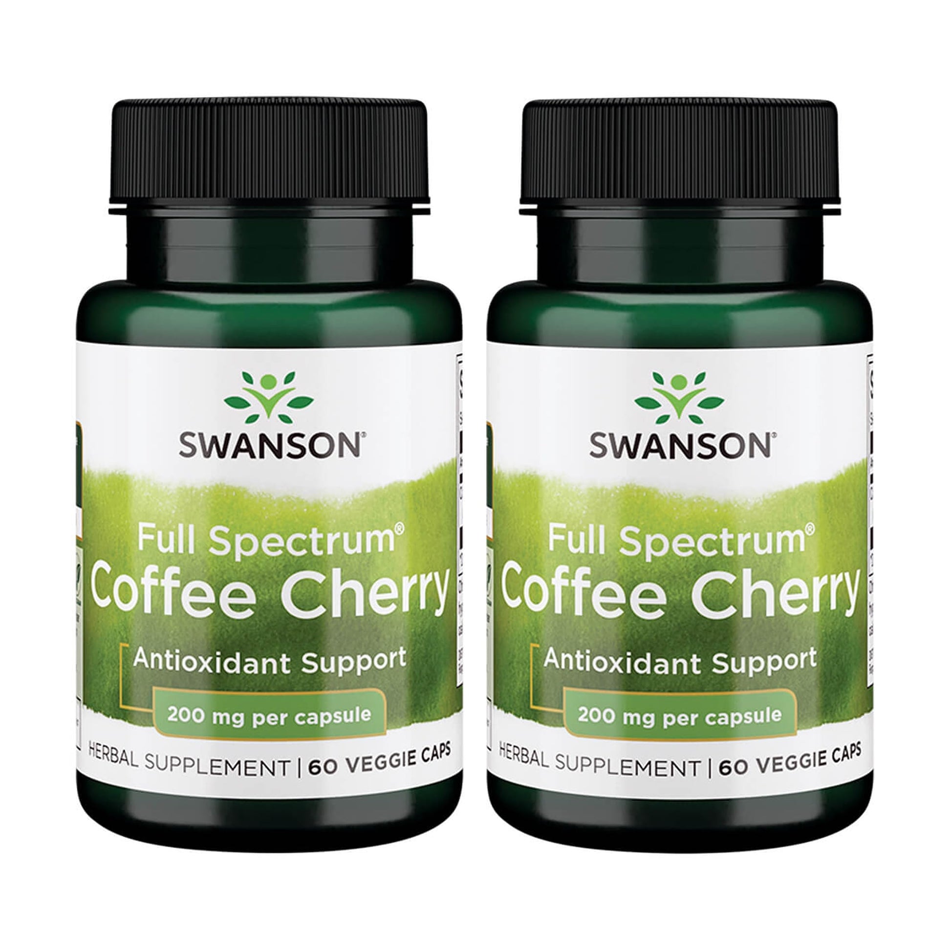 Swanson Full Spectrum Coffee Cherry Antioxidant Support Cognitive Supplement Capsules 120