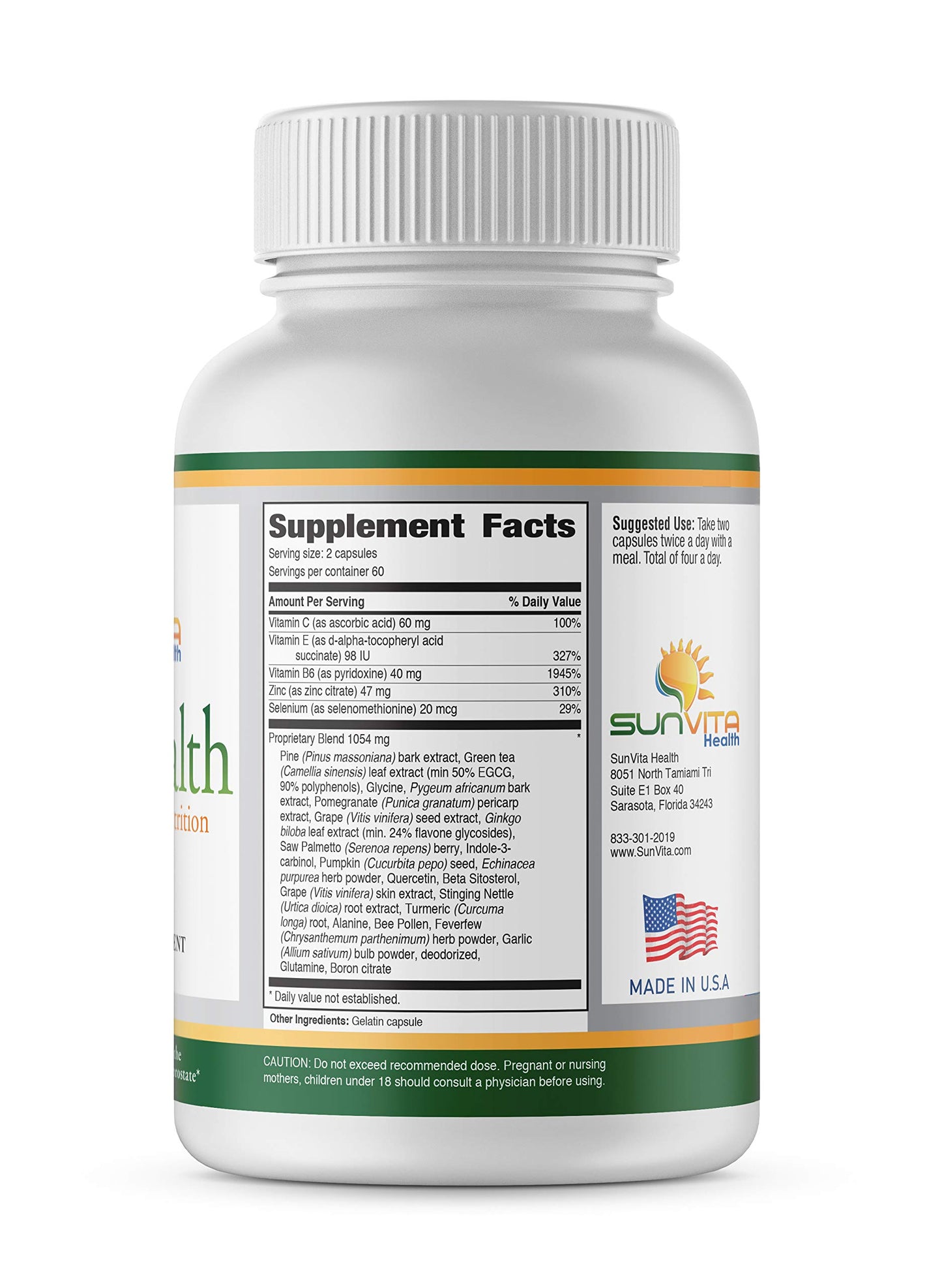 SunVita Health UroHealth Prostate Support 120 Capsules