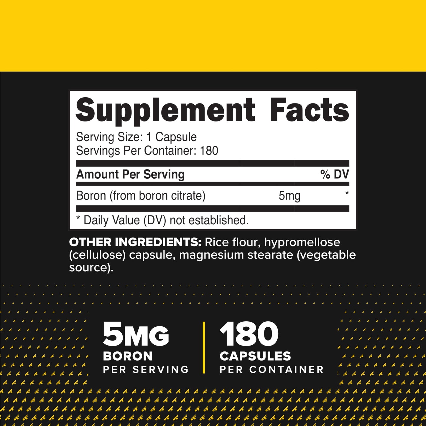 Primaforce Boron 5mg Capsules, 180 Count