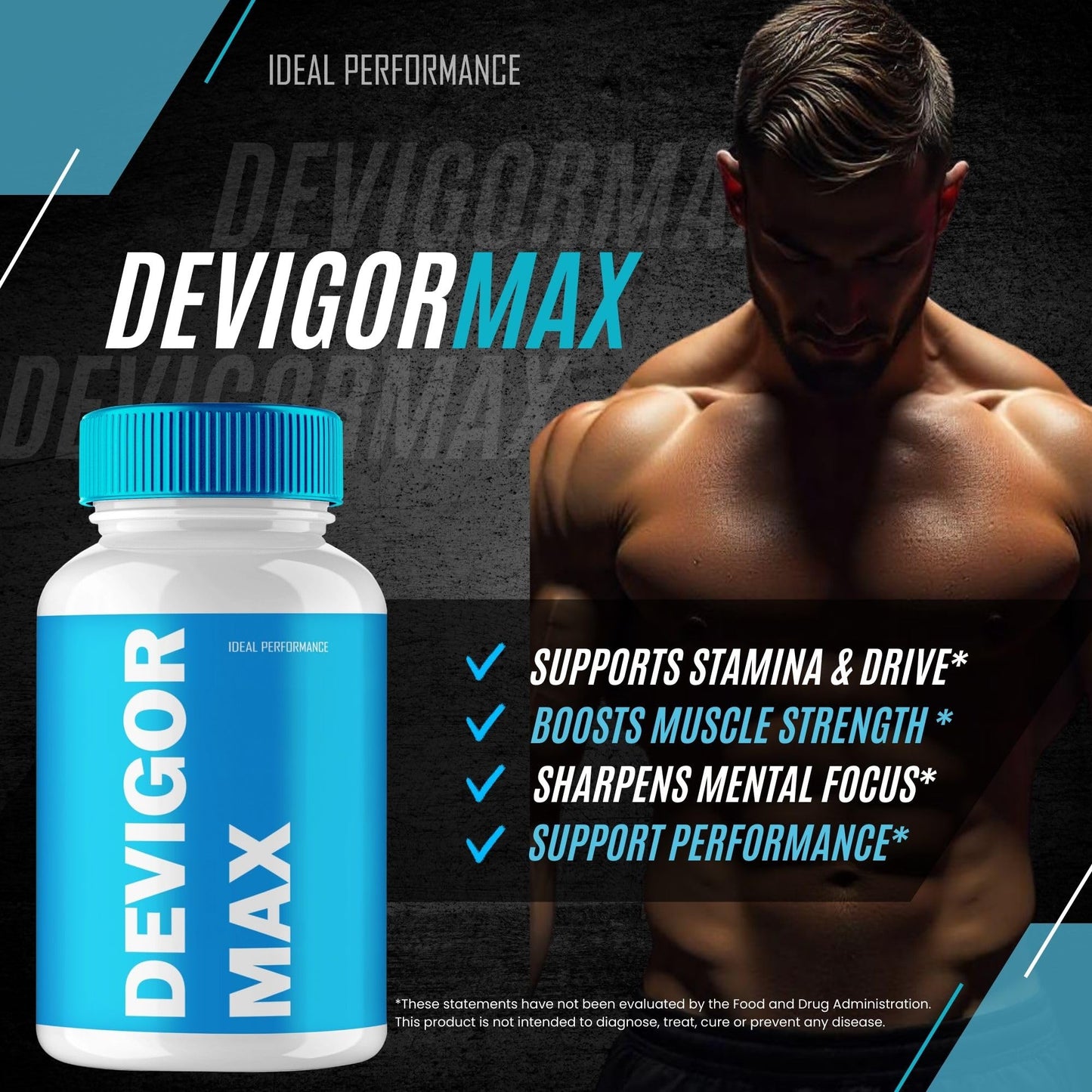 IDEAL PERFORMANCE Devigor Max Capsules, 180 Capsules