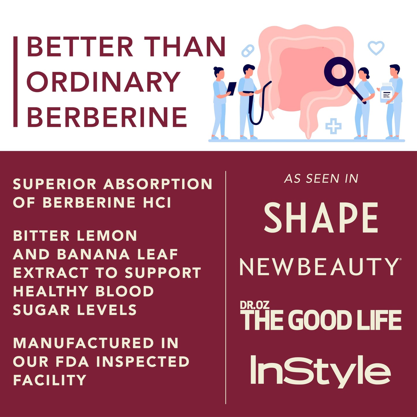 PLANT.O NUTRITION Berberine Supplement - 10xHigher Absorption Berberine HCI Complex with Bitter Lemon & Banaba Leaf - Cholesterol & Metabolic Clinically Researched Support, Non-GMO, 60 Capsules