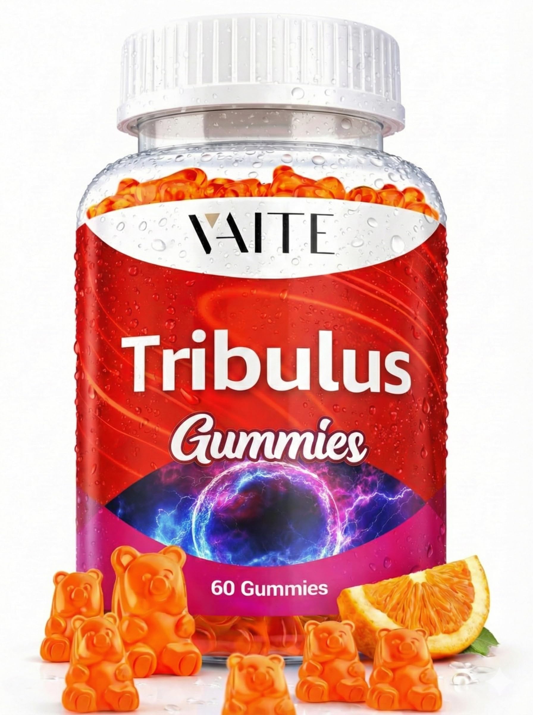 VAITE Tribulus Terrestris Gummies 1000 mg, 60 Count
