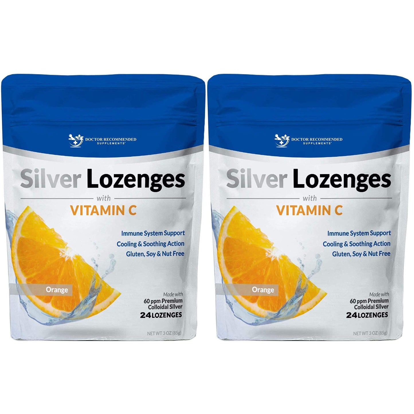 DOCTOR RECOMMENDED SUPPLEMENTS Silver Lozenges with Vitamin C, 48 Count